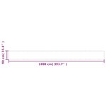 vidaXL Écran de balcon crème 90x1000 cm 100  polyester oxford