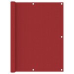 vidaXL Écran de balcon Rouge 120x400 cm Tissu Oxford