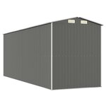 vidaXL Abri de jardin Gris clair 192x523x223 cm Acier galvanisé