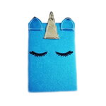 Carnet de notes  - 15 x 21 cm - 140 pages - licorne turquoise glitter