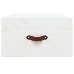 vidaXL Table de chevet murale Blanc 40x29 5x22 cm