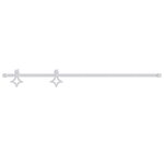 vidaXL Kit de quincaillerie de porte coulissante 183 cm Acier Blanc