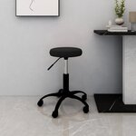 vidaXL Chaise pivotante de bureau Noir Velours