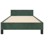 vidaXL Cadre de lit sans matelas vert foncé 80x200 cm velours