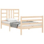 vidaXL Cadre de lit sans matelas 90x200 cm bois de pin massif