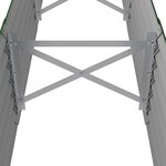 vidaXL Lit surélevé de jardin Acier enduit de poudre 224x40x36 cm Vert