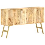 vidaXL Buffet 118x30x75 cm Bois de manguier massif