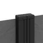 vidaXL Auvent latéral rétractable anthracite 140x600 cm