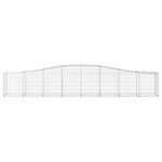 vidaXL Paniers à gabions arqués 6 Pièces 400x50x60/80 cm Fer galvanisé