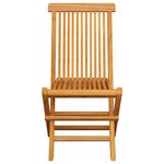 vidaXL Chaises de jardin avec coussins rouge bordeaux lot de 4 Teck