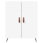 vidaXL Buffet haut Blanc 69 5x34x180 cm Bois d'ingénierie