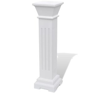 vidaXL Support pilier classique carré pour plantes MDF