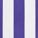 vidaXL Tissu de remplacement de cantonnière d’auvent rayure bleu blanc