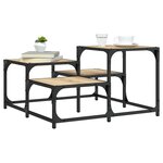 vidaXL Table basse chêne sonoma 68x68x40 cm bois d'ingénierie