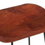 vidaXL Tabourets de bar Gavin lot de 2 45x40x63cm bois massif manguier