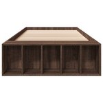 vidaXL Cadre de lit sans matelas chêne marron 100x200 cm
