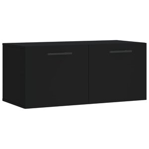 vidaXL Armoire murale noir 80x36 5x35 cm bois d'ingénierie
