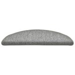 vidaXL Tapis de marches d'escalier 15 Pièces Gris clair 56x17x3 cm