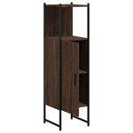 vidaXL Armoire de salle de bain chêne marron 33x33x120 5 cm