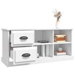 vidaXL Meuble TV blanc 102x35 5x47 5 cm bois d'ingénierie