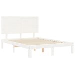 vidaXL Cadre de lit sans matelas blanc 120x200 cm bois de pin massif