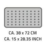 RIDDER Tapis de bain Zebra 38x72 cm blanc et noir