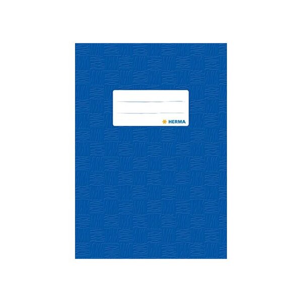 Protège-cahiers format A5, en PP, couverture bleu HERMA