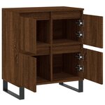 vidaXL Buffet Chêne marron 60x35x70 cm Bois d'ingénierie