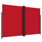 vidaXL Auvent latéral rétractable rouge 220x1000 cm