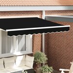 vidaXL Valance de store pour cadre de 2 5 m Noir 2 3x0 2 m