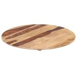 vidaXL Dessus de table bois massif d'acacia rond 15-16 mm 80 cm