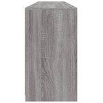 vidaXL Buffet avec lumières LED sonoma gris 162x37x67 cm