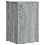 vidaXL Supports pour plantes 2 Pièces gris sonoma bois d'ingénierie