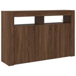vidaXL Buffet Chêne Brun Bois d'ingénierie 116 x 30 x 75 cm Buffet