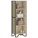 vidaXL Bibliothèque chêne sonoma 50x31x137 5 cm bois d'ingénierie