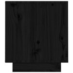 vidaXL Meuble TV Noir 140x35x40 cm Bois de pin massif