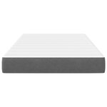 Matelas à ressorts ensachés vidaXL Gris clair Medium 120x200x20 cm Tissu