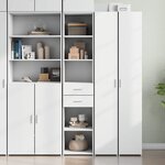 vidaXL Buffet haut blanc 40x42 5x185 cm bois d'ingénierie