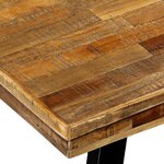 vidaXL Table à manger Teck recyclé et acier 180x90x76 cm