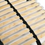 vidaXL Sommiers à lattes sans matelas 2 Pièces avec 28 lattes 90x200 cm