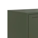vidaXL Meuble TV vert olive 68 5x39x60 5 cm acier