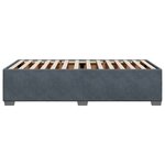 vidaXL Cadre de lit Gris foncé 80x200 cm Velours