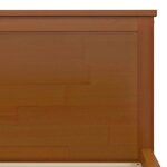 vidaXL Cadre de lit sans matelas marron miel pin massif 160x200 cm