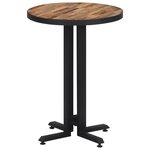 vidaXL Table de bistro ronde Ø55x76 cm teck de récupération massif