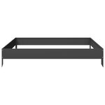 vidaXL Lit surélevé de jardin noir 100x100x18 5 cm acier