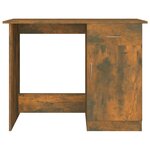 vidaXL Bureau Chêne fumé 100x50x76 cm Bois d'ingénierie