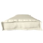 vidaXL Coussin de palette pour banc Crème 180x40x8 cm Tissu Oxford
