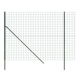 vidaXL Clôture en treillis métallique vert 2 2x10 m acier galvanisé