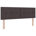 Tête de lit vidaXL avec boutons capitonnés Marron foncé 160 cm en tissu