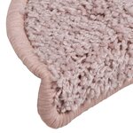 vidaXL Tapis de marches d'escalier 15 Pièces Rose clair 65x21x4 cm